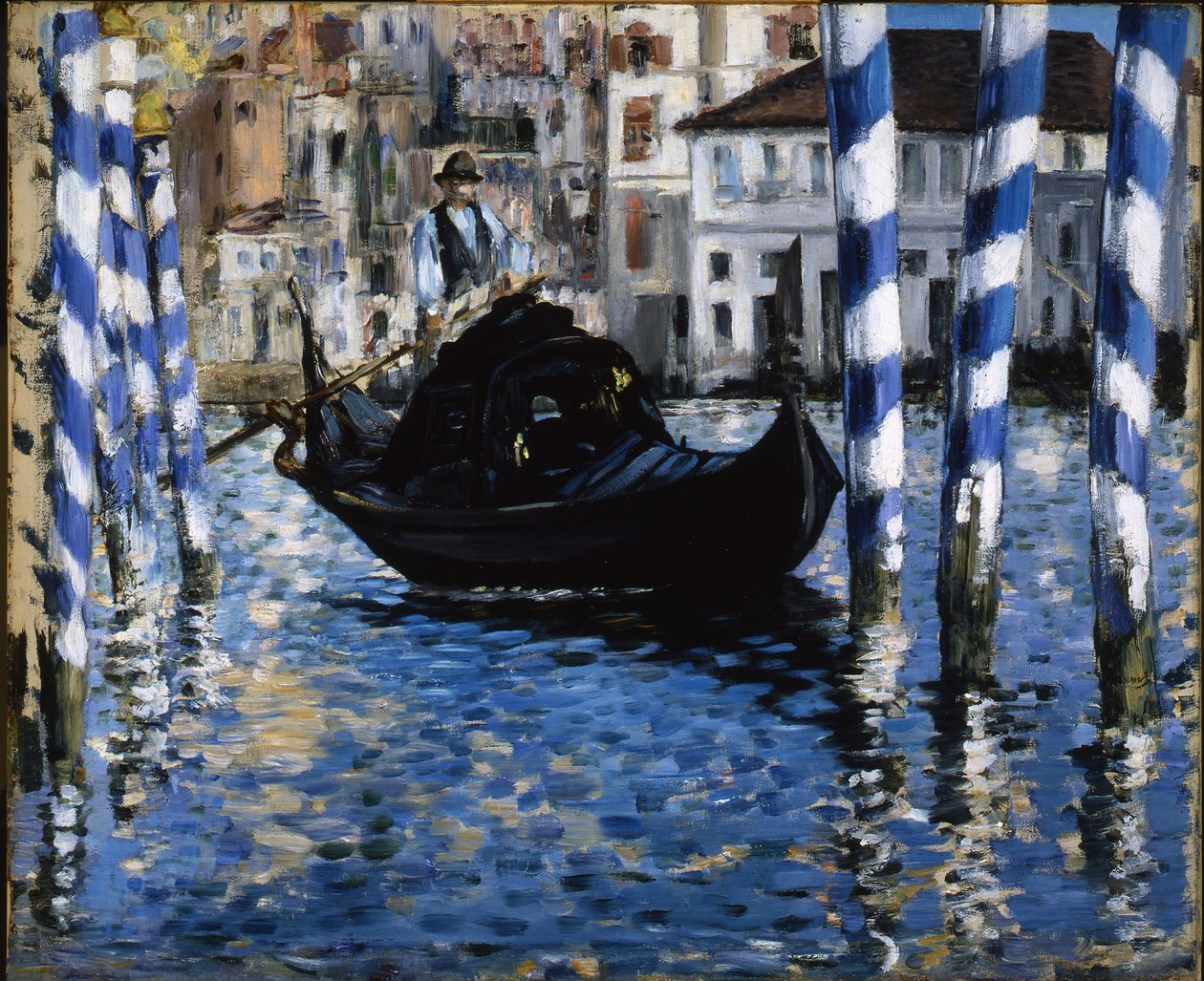 Canal Grande, Venedig, 1875 av Édouard Manet