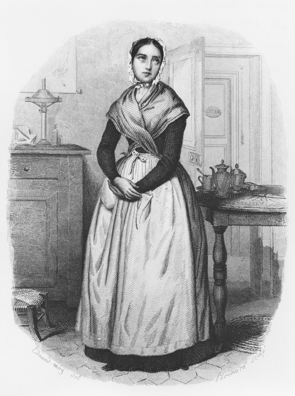 Tjänaren Louise Morel, illustration från 