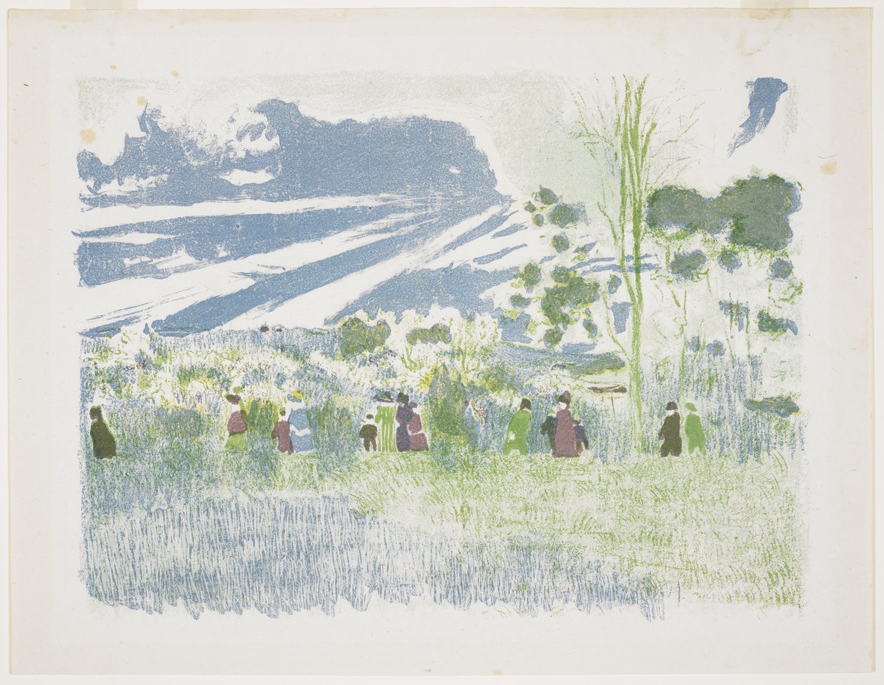 Över fälten, 1899 av Edouard Vuillard