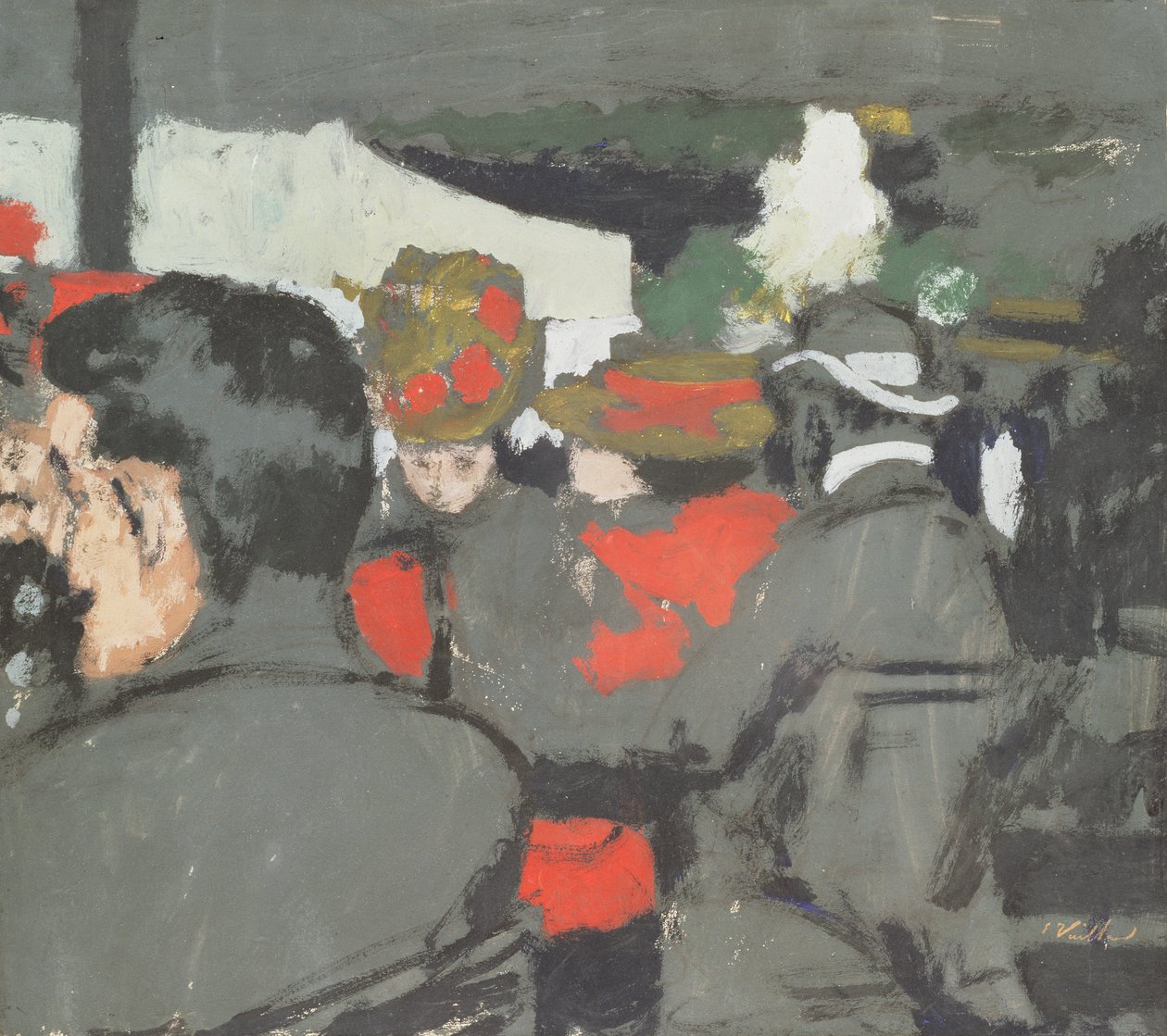 Café i Bois de Boulogne, ca 1893 av Edouard Vuillard