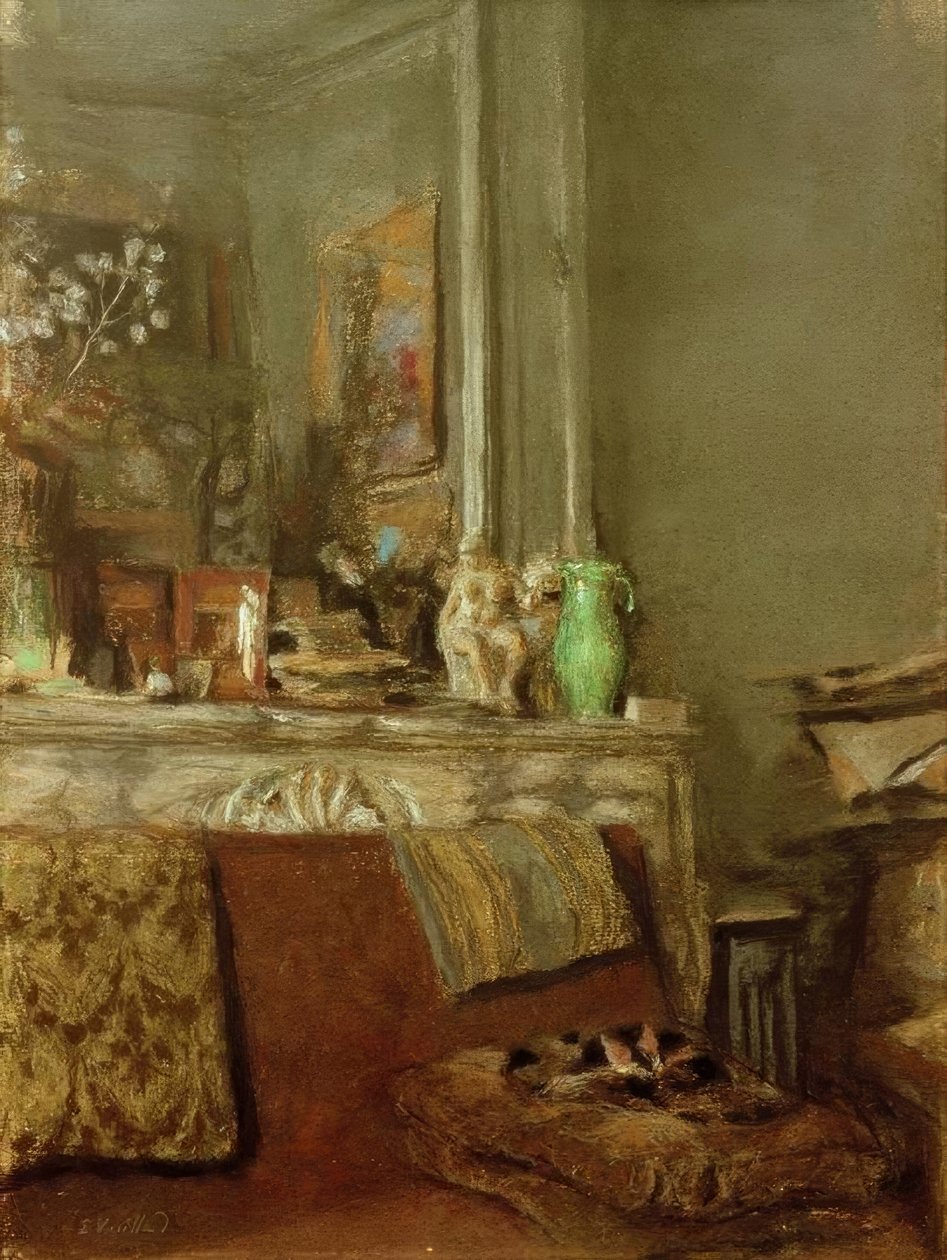 Eldstaden på Vuillard, plats Vintimille av Edouard Vuillard