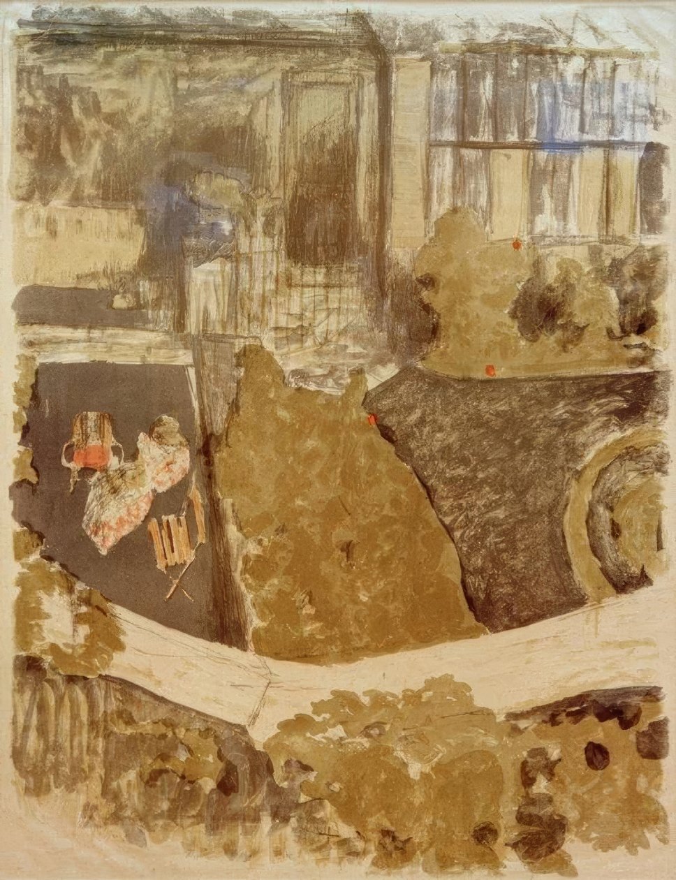 Trädgården framför verkstaden av Edouard Vuillard
