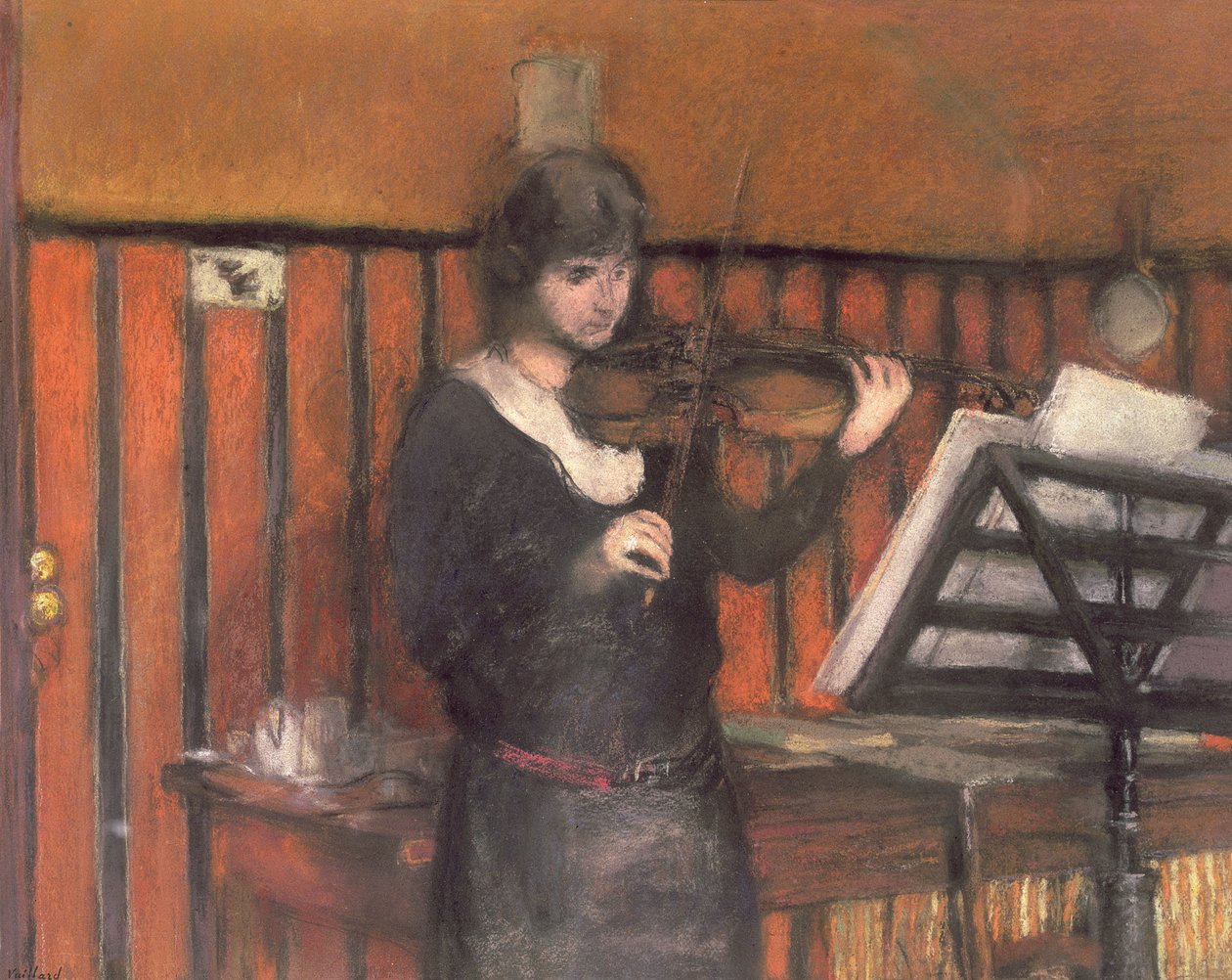 Madame Miriam Fried (f.1846), violinisten av Edouard Vuillard