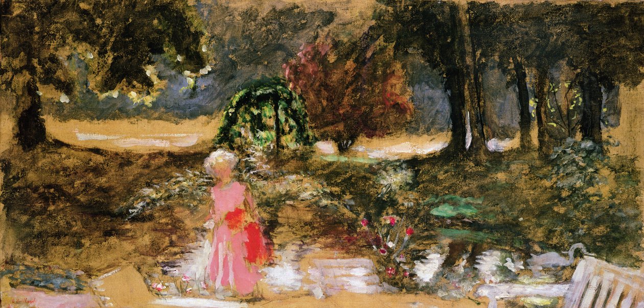 Mor och barn i en park av Edouard Vuillard
