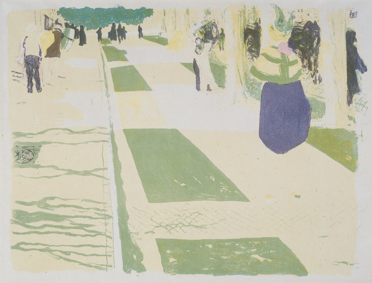 The Avenue, 1899 av Edouard Vuillard