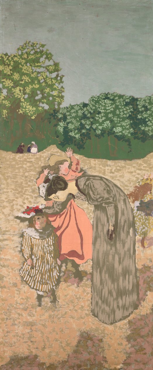 The Public Gardens: The Questioning, 1894 (valpsjuka på duk) av Edouard Vuillard