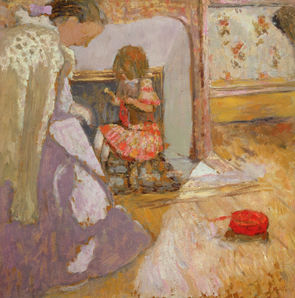 Den röda ullbollen, ca 1903-05 av Edouard Vuillard
