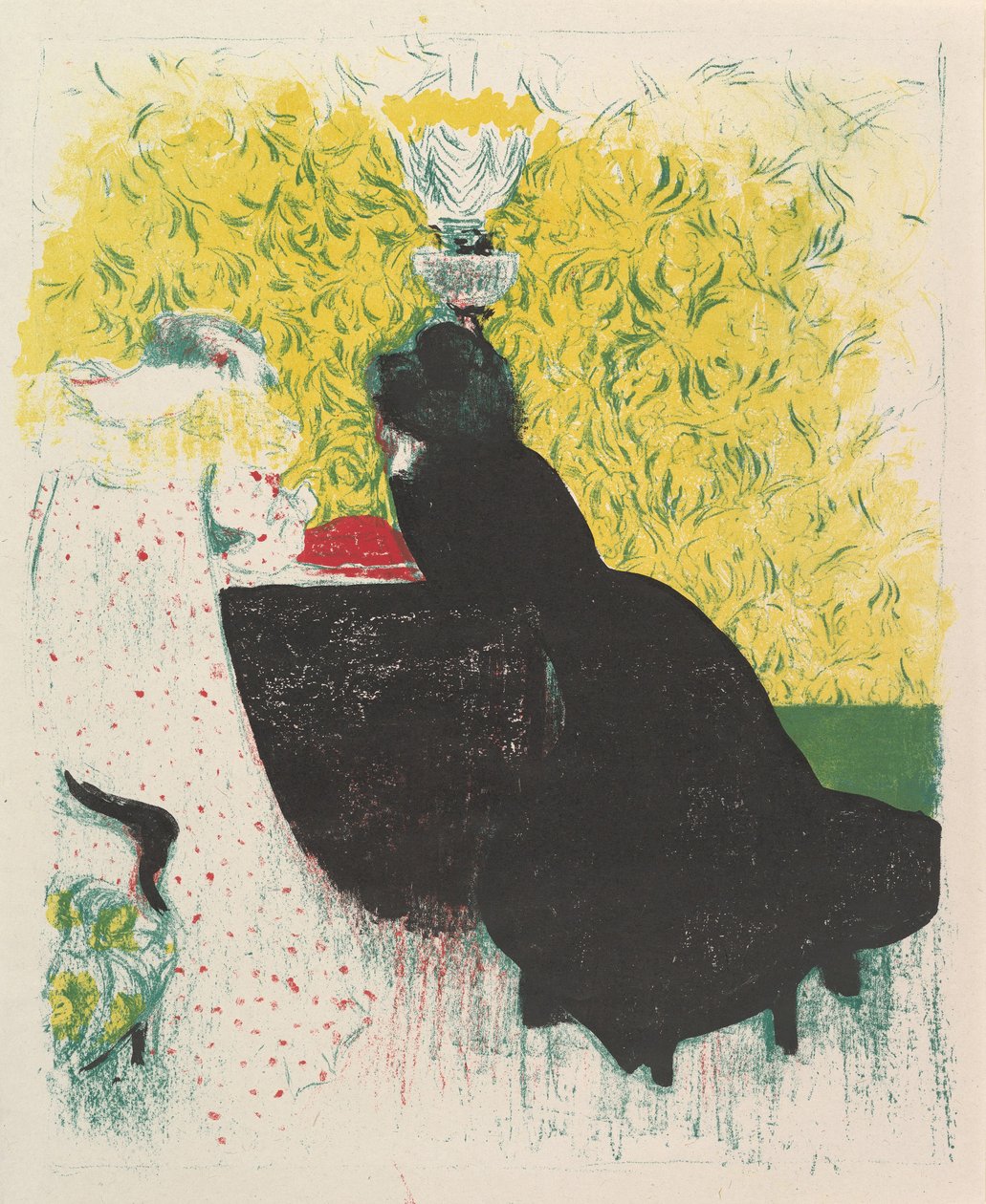 De två styvsystrarna, från serien Landscapes and Interiors, 1899 av Edouard Vuillard