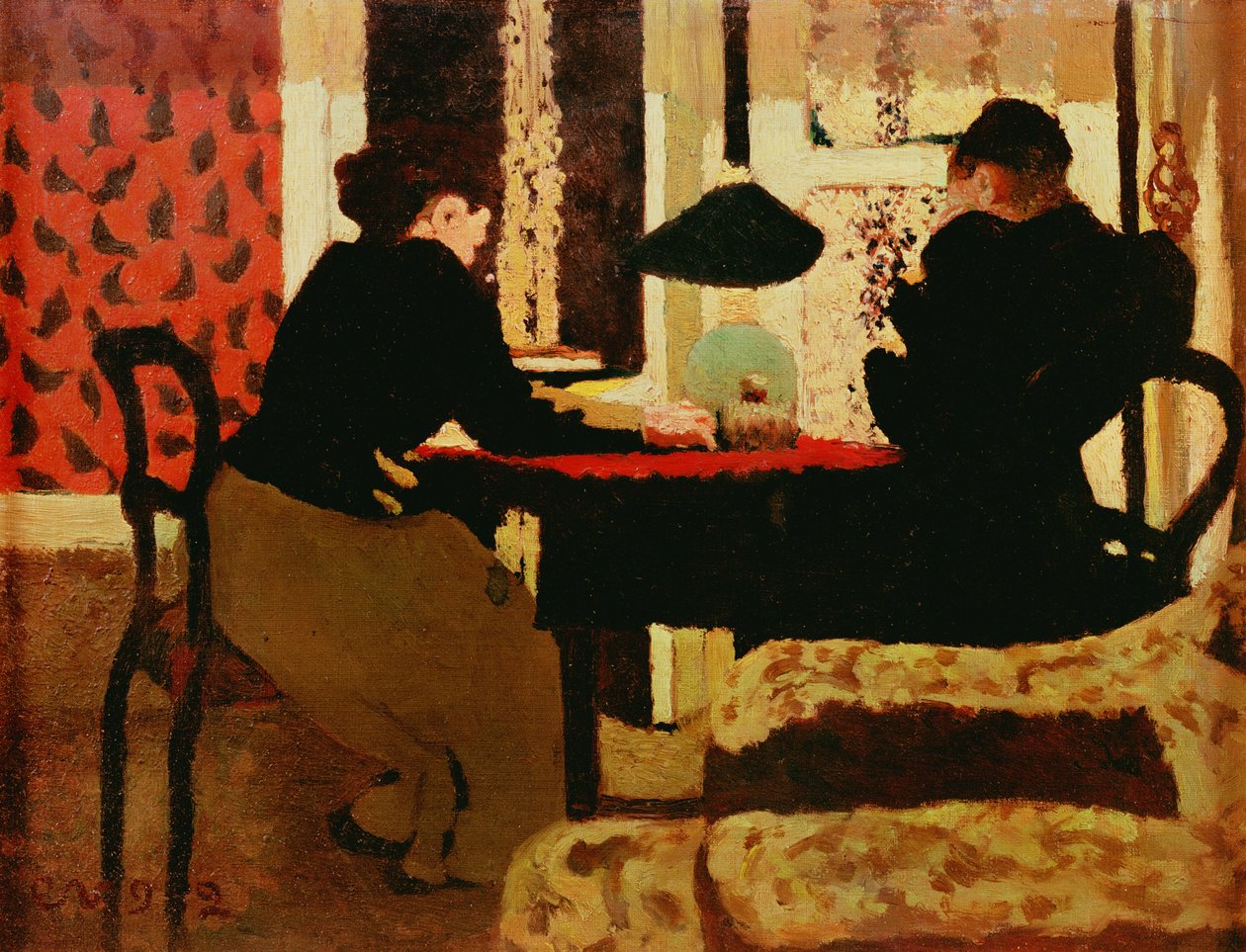 Women by Lamplight, 1892 av Edouard Vuillard