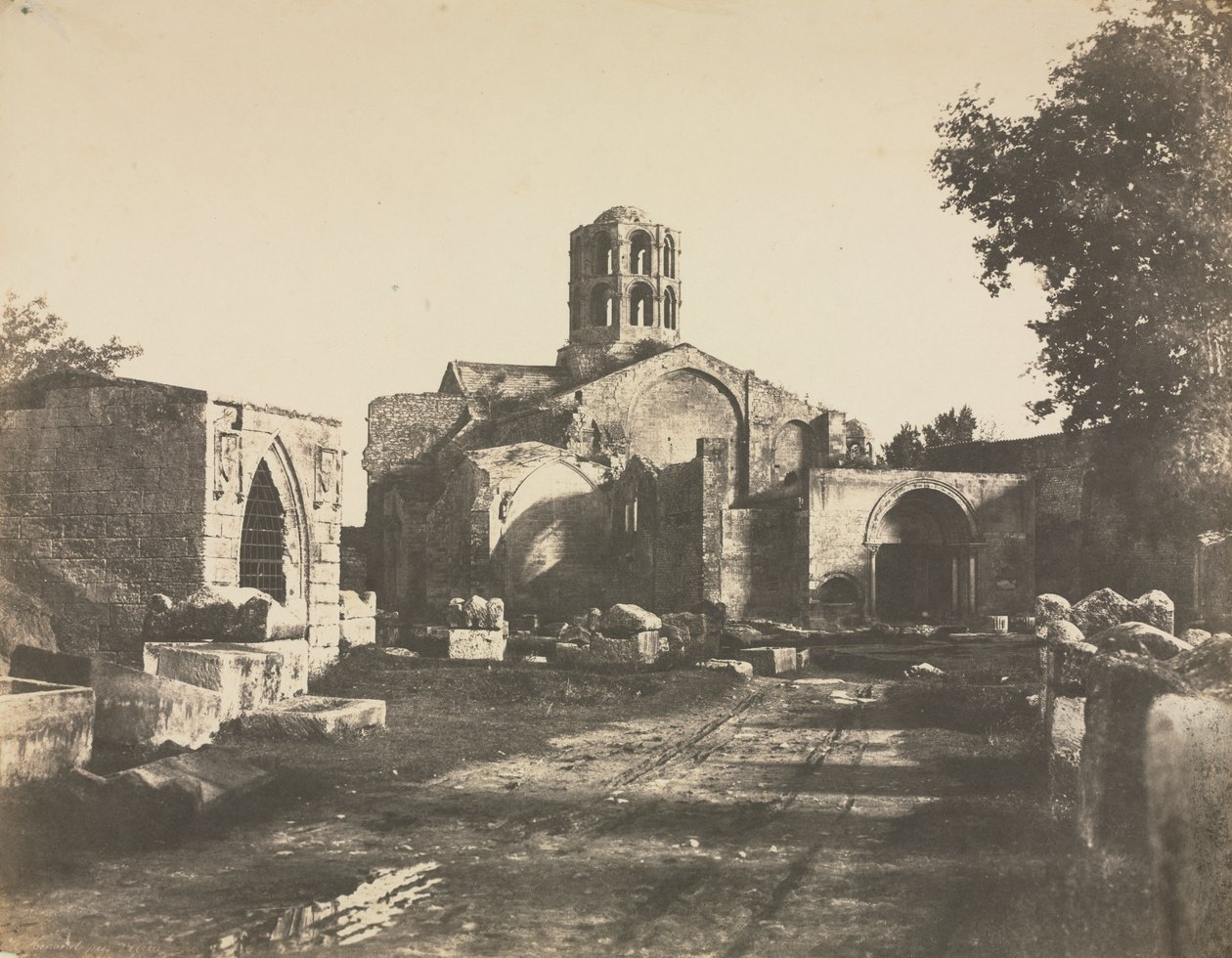 Saint-Honorat, nära Arles av Edouard Denis Baldus