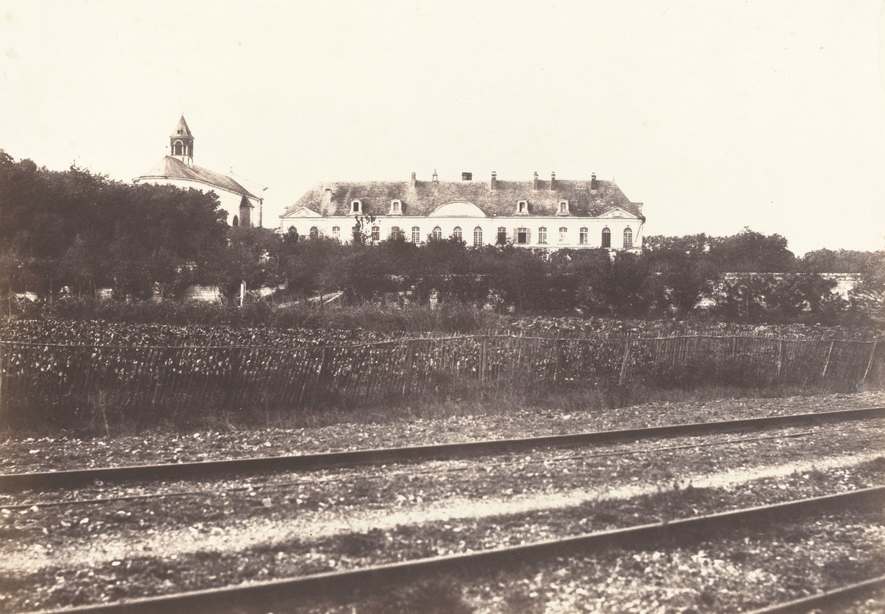 Gard Abbey nära Abbeville, ca. 1855. av Édouard Baldus