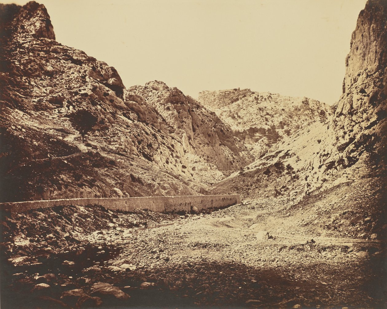 Ollioules raviner. av Édouard Baldus