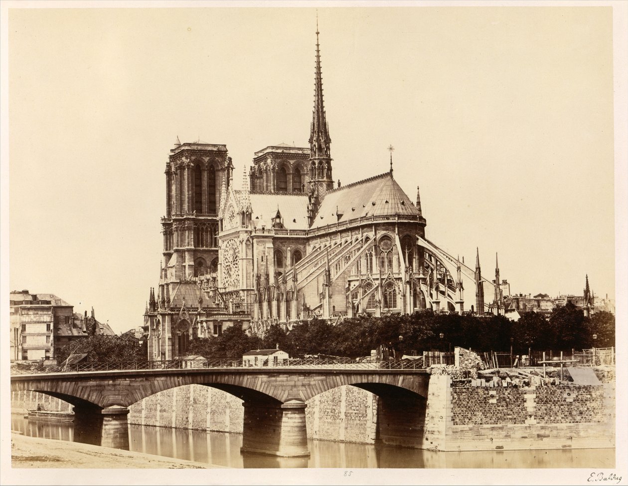 Notre-Dame (Absid) av Édouard Baldus