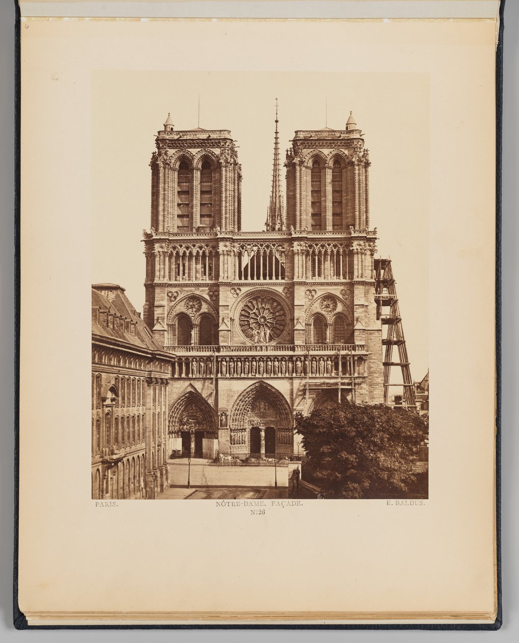 Notre-Dame (fasad) av Édouard Baldus
