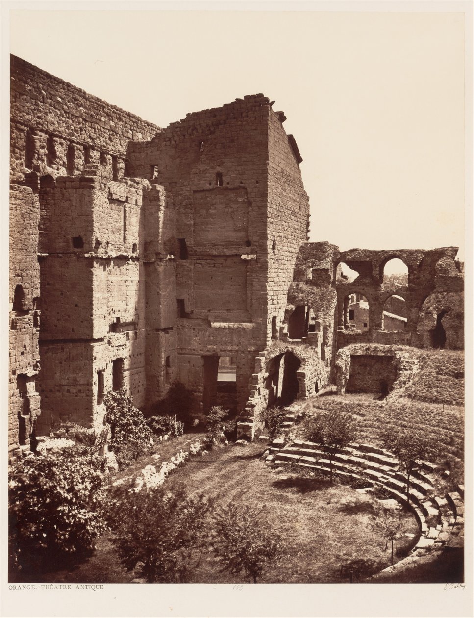 Orange, antik teater av Édouard Baldus