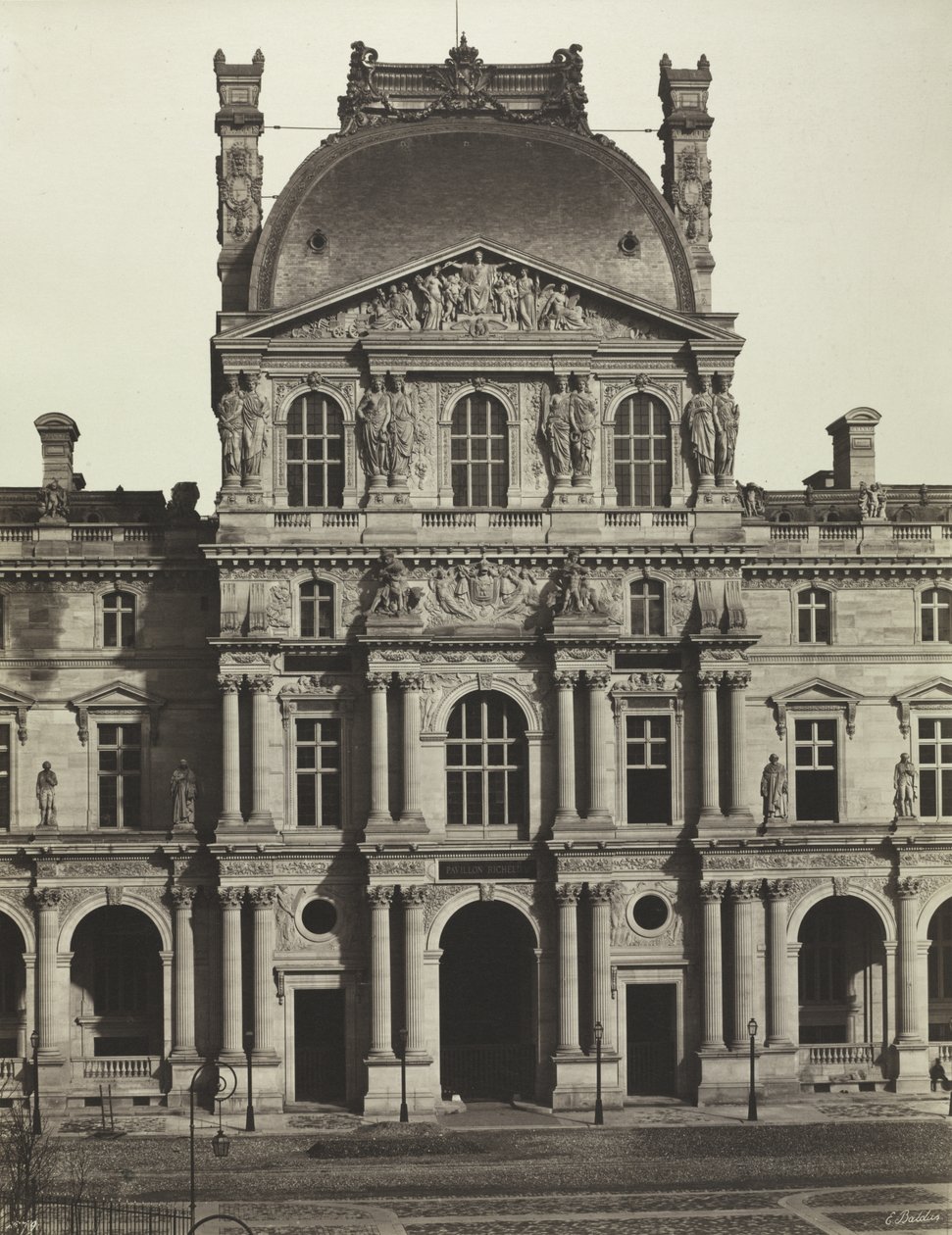Richelieu-paviljongen, Louvren, Paris av Édouard Baldus
