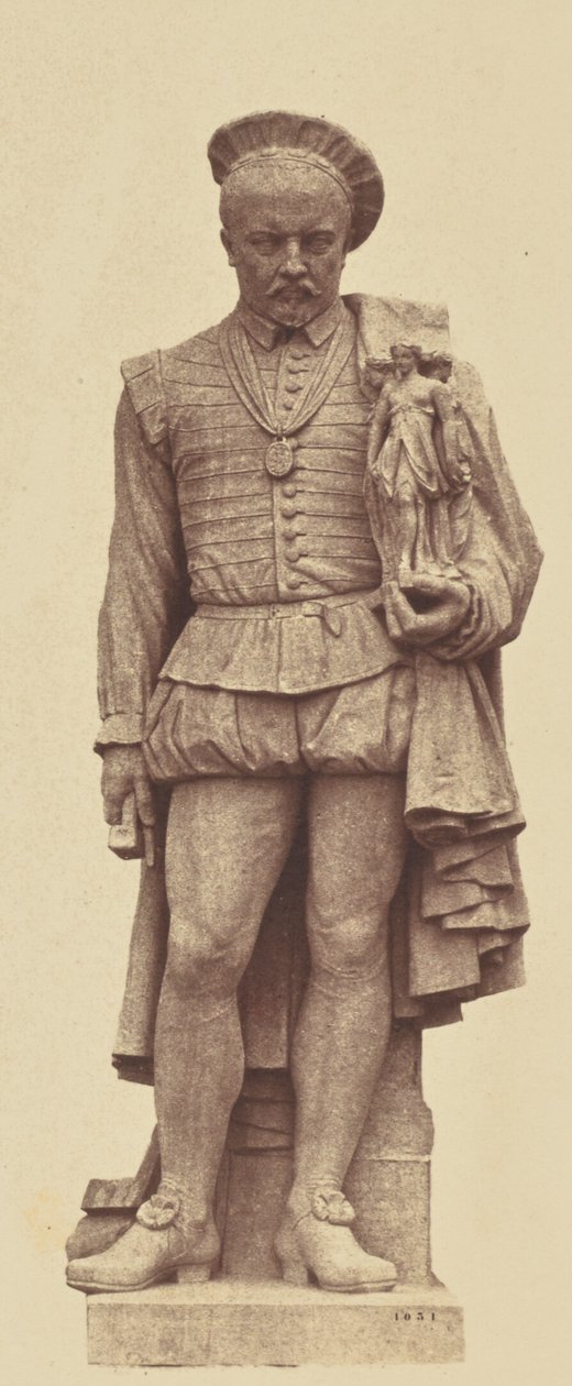 ["Pilon", staty av Louis Desprez, utsmyckning av Louvren, Paris] av Édouard Baldus