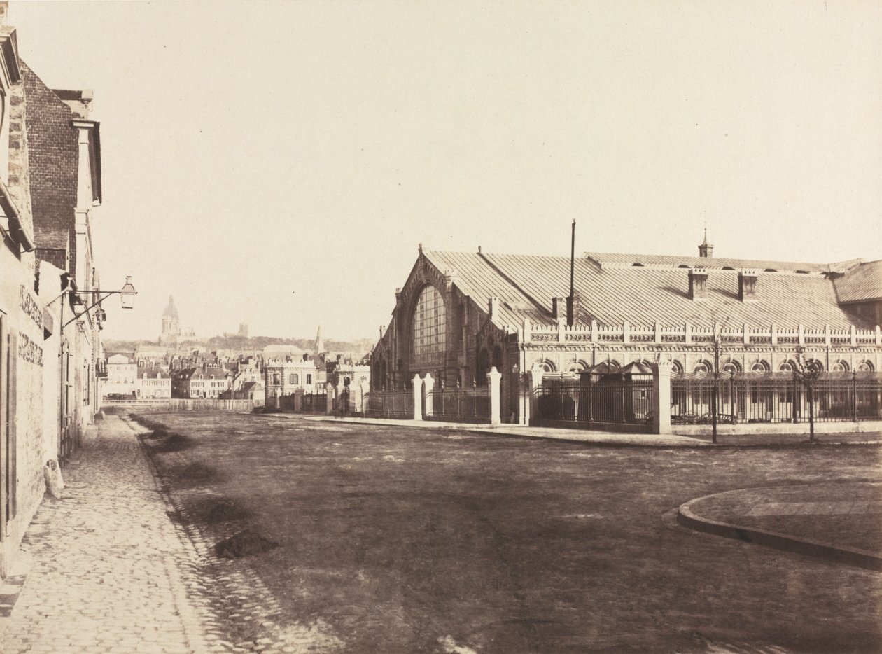 Södra gaveln av Boulognes järnvägsstation av Édouard Baldus