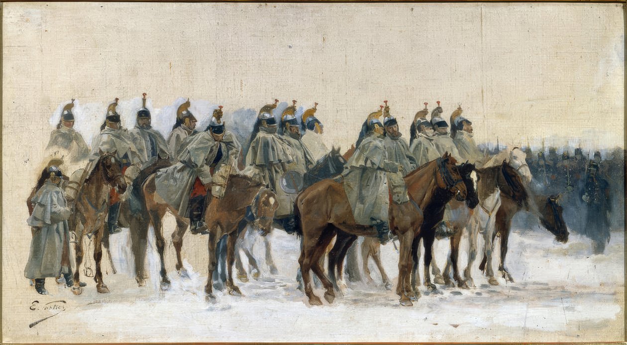 Kürassier-styrkan av Edouard Castres