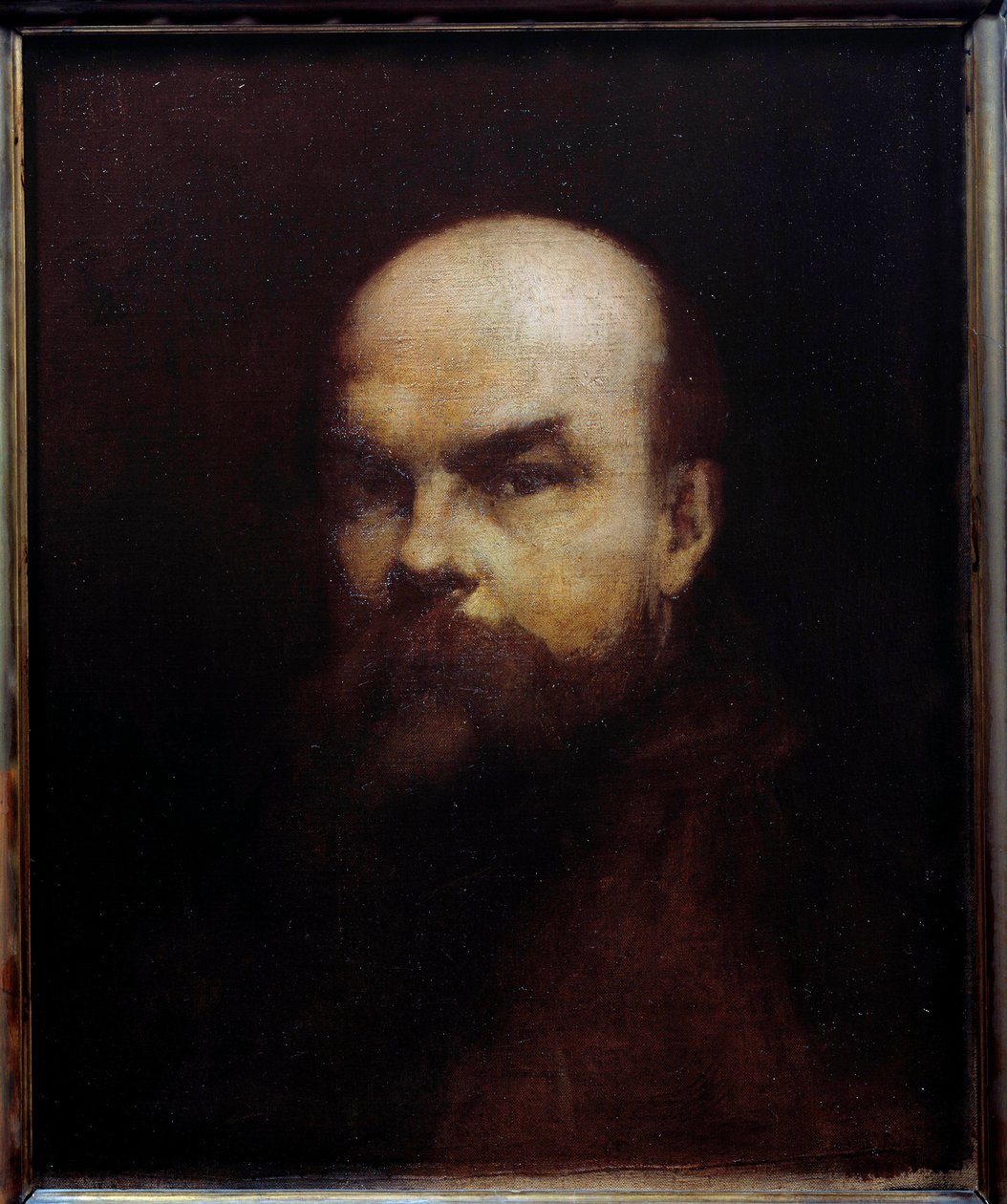 Porträtt av den franske poeten Paul Verlaine (1844-1896) Målning av Edouard Chantalat (1800-talet) 1800-talet Metz, musee des Beaux Arts av Edouard Chantalat