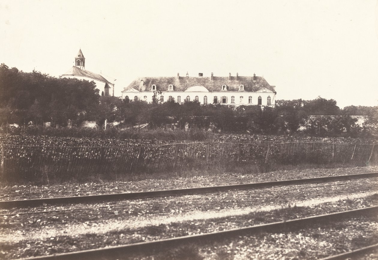 Gard Abbey nära Abbeville av Edouard Denis Baldus