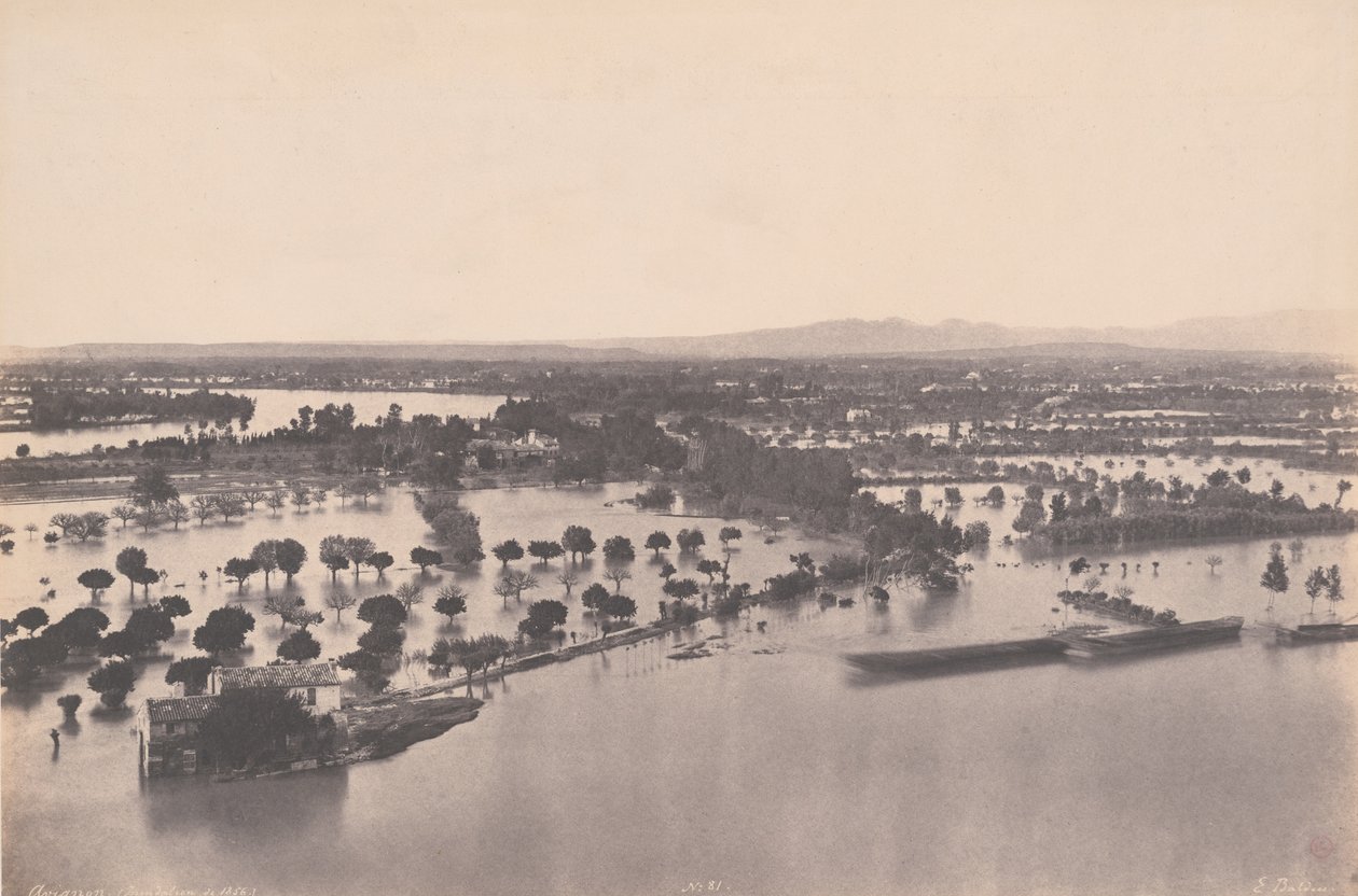 Avignon (floden 1856) av Edouard Denis Baldus