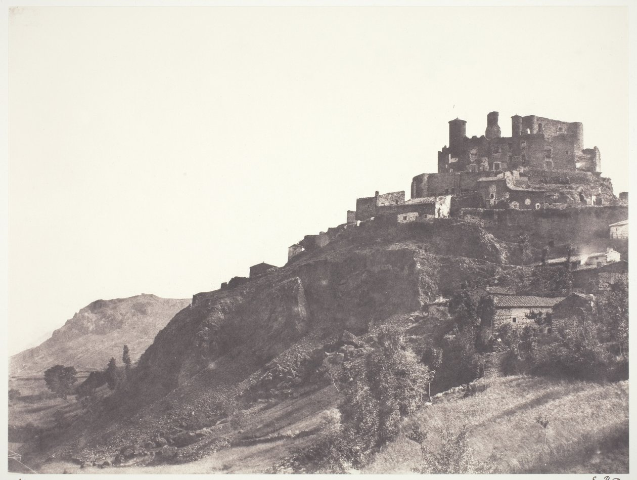 Chateau de Murol i Auvergne av Edouard Denis Baldus