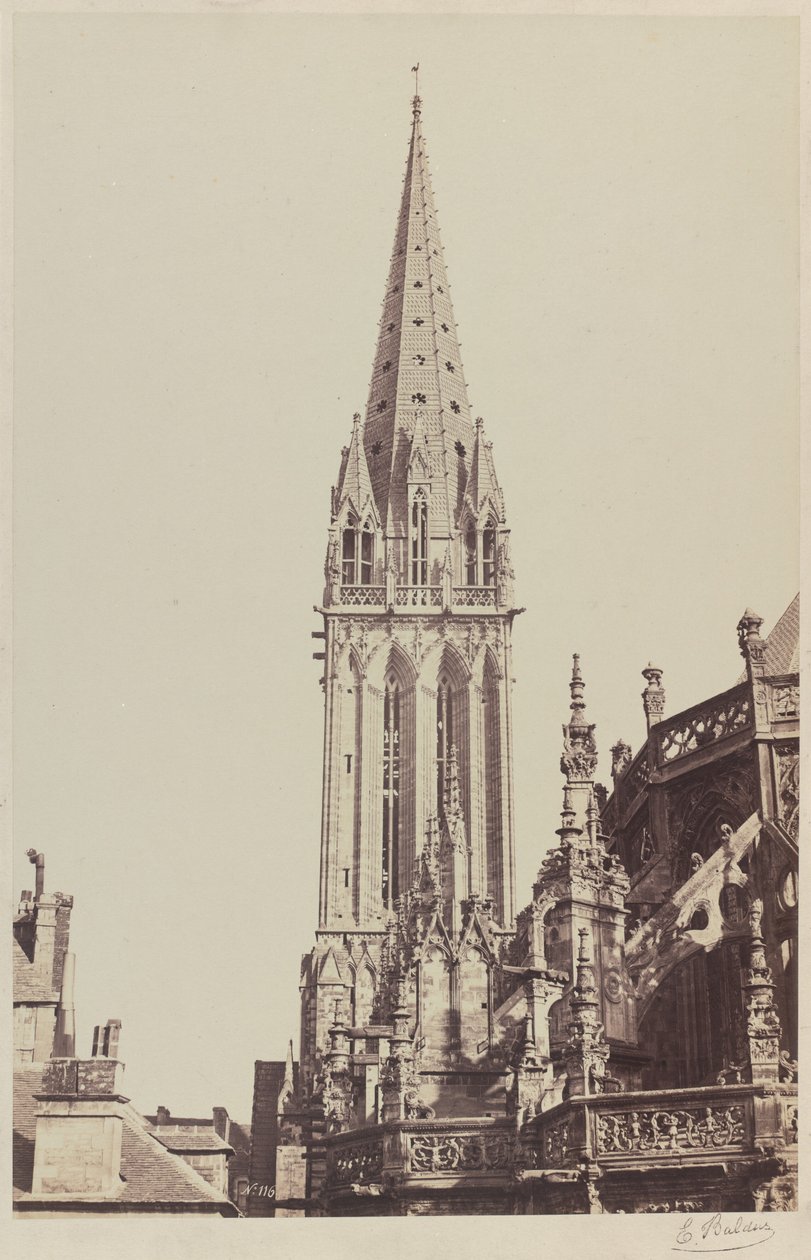 Kyrkan Saint-Pierre, Caen av Edouard Denis Baldus