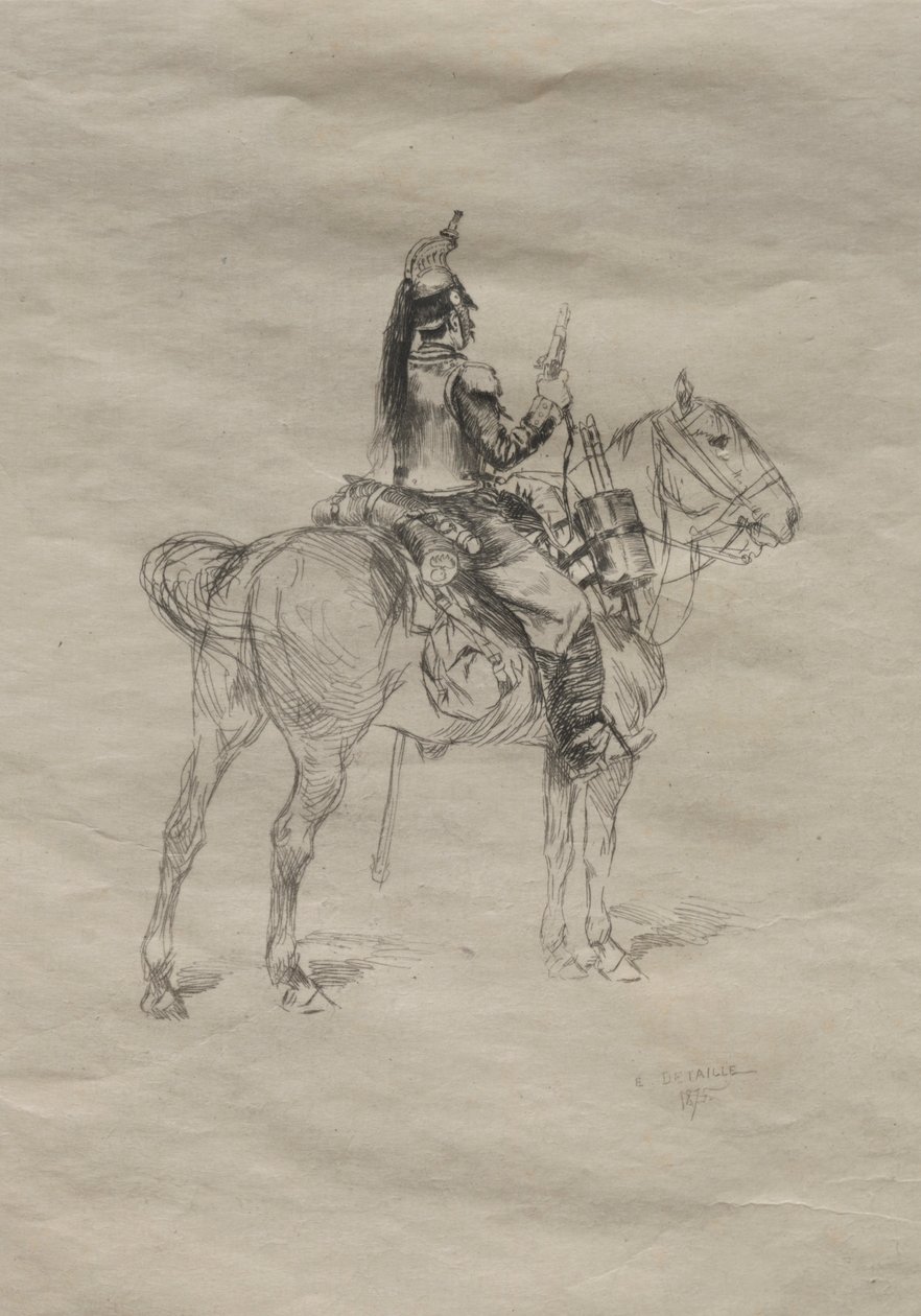 Kavallerist, 1875. av Jean Baptiste Edouard Detaille