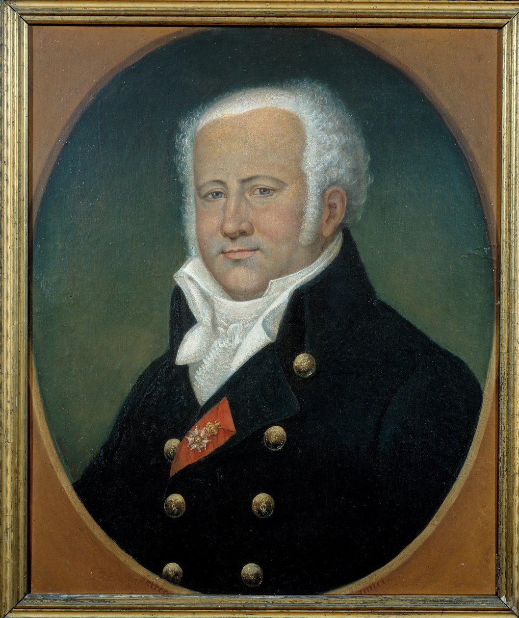 Porträtt av Jean Nicolas Baron Corvisart (1755-1821) doktor av napoleon I. Målning av Edouard Dru (1800-talet) av Edouard Dru