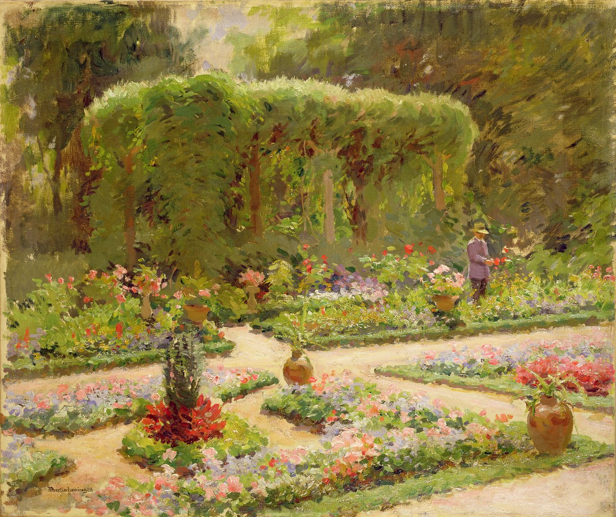 Trädgårdsmästarens trädgård av Edouard Gaetan Charles Ansaloni