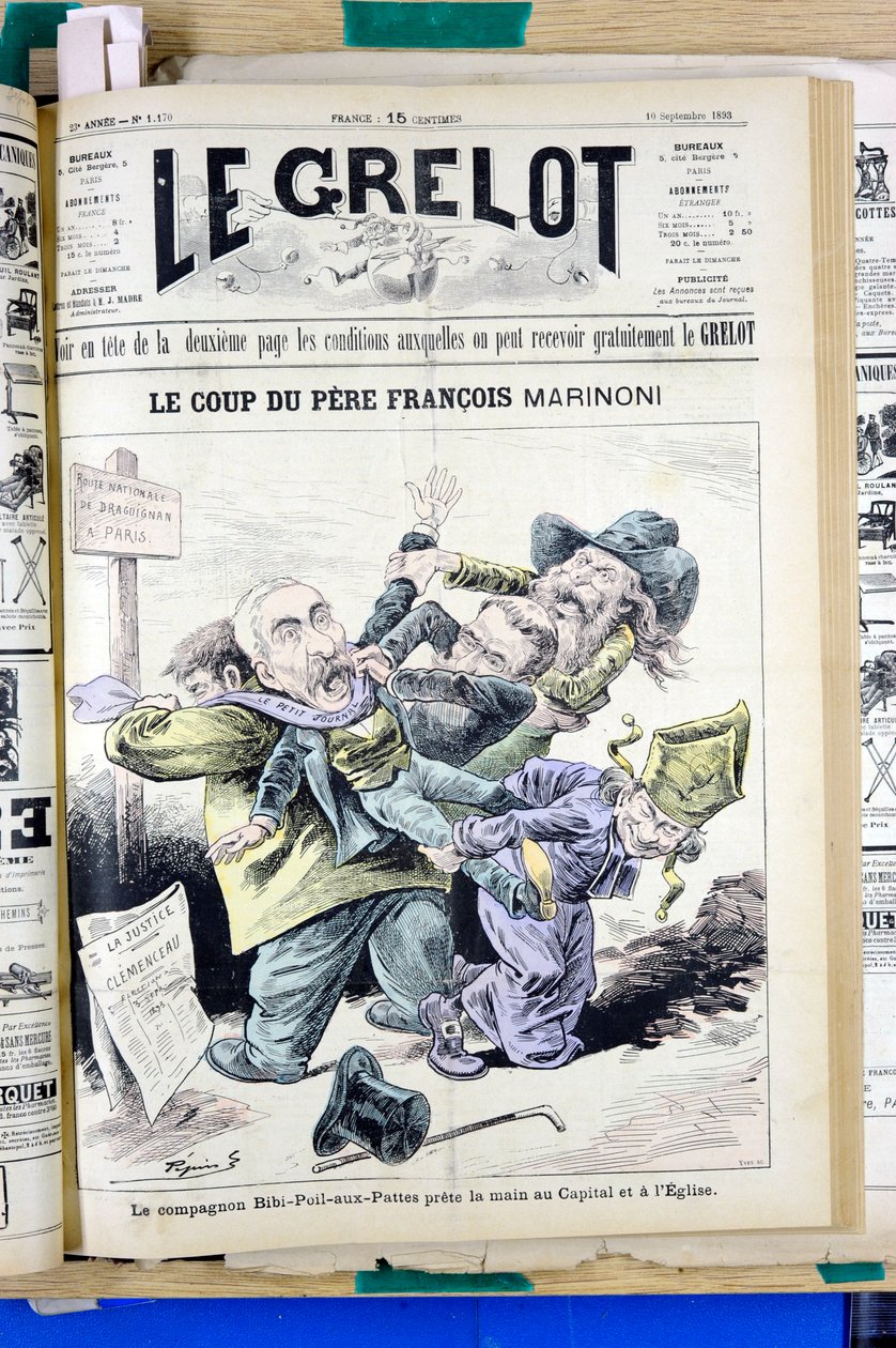 Omslag till "" Le Grelot"", nummer 1170, Satirical in Colors av Edouard Guillaumin Pepin
