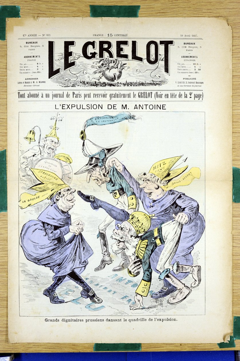 Omslag till "" Le Grelot "", nummer 835, Satirique en Couleurs av Edouard Guillaumin Pepin