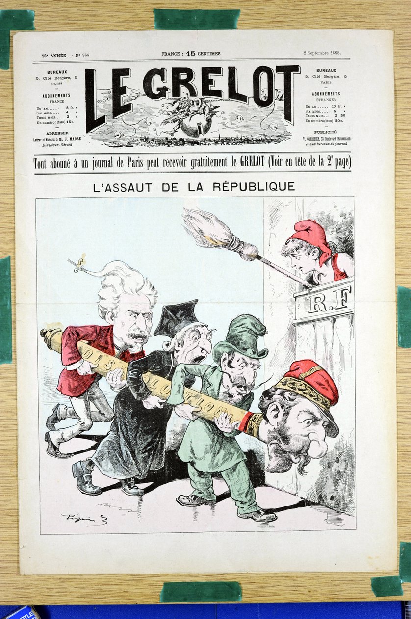 Omslag till "" Le Grelot "", nummer 908, Satirique en Couleurs av Edouard Guillaumin Pepin