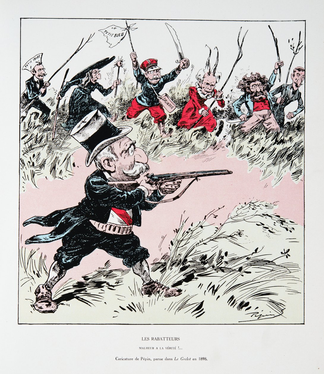 The Beaters: Ve till sanningen!, från History of the Third Republic, Vol. I, Politisk historia, utg.1933 av Edouard Guillaumin Pepin