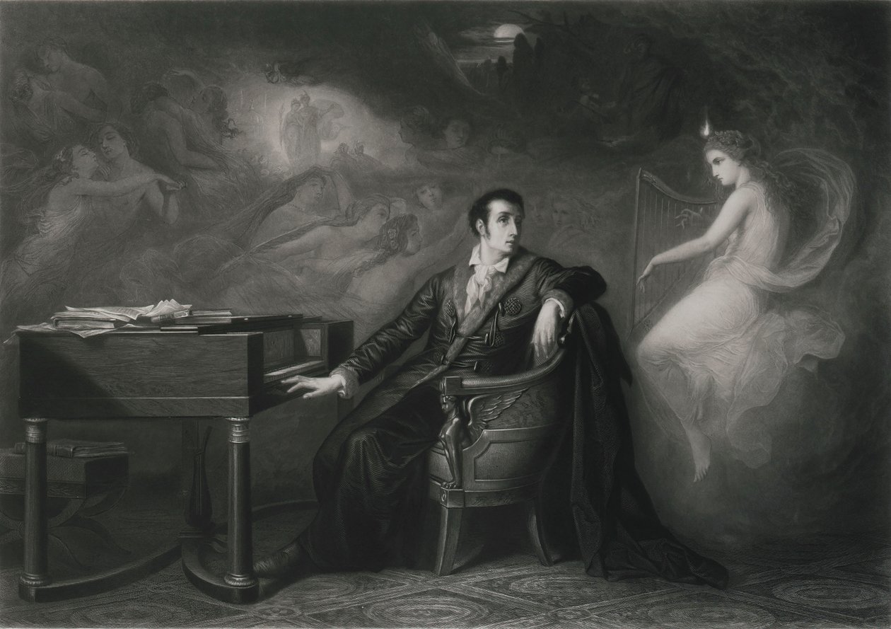 Webers sista tanke, mitten av 1800-talet. av Edouard Jean Conrad Hamman