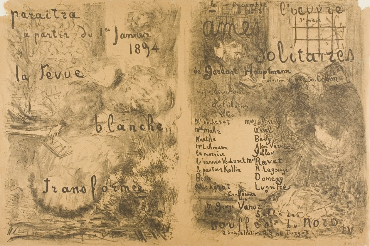 "La Revue Blanche" Förvandlade och ensamma själar av Édouard Jean Vuillard