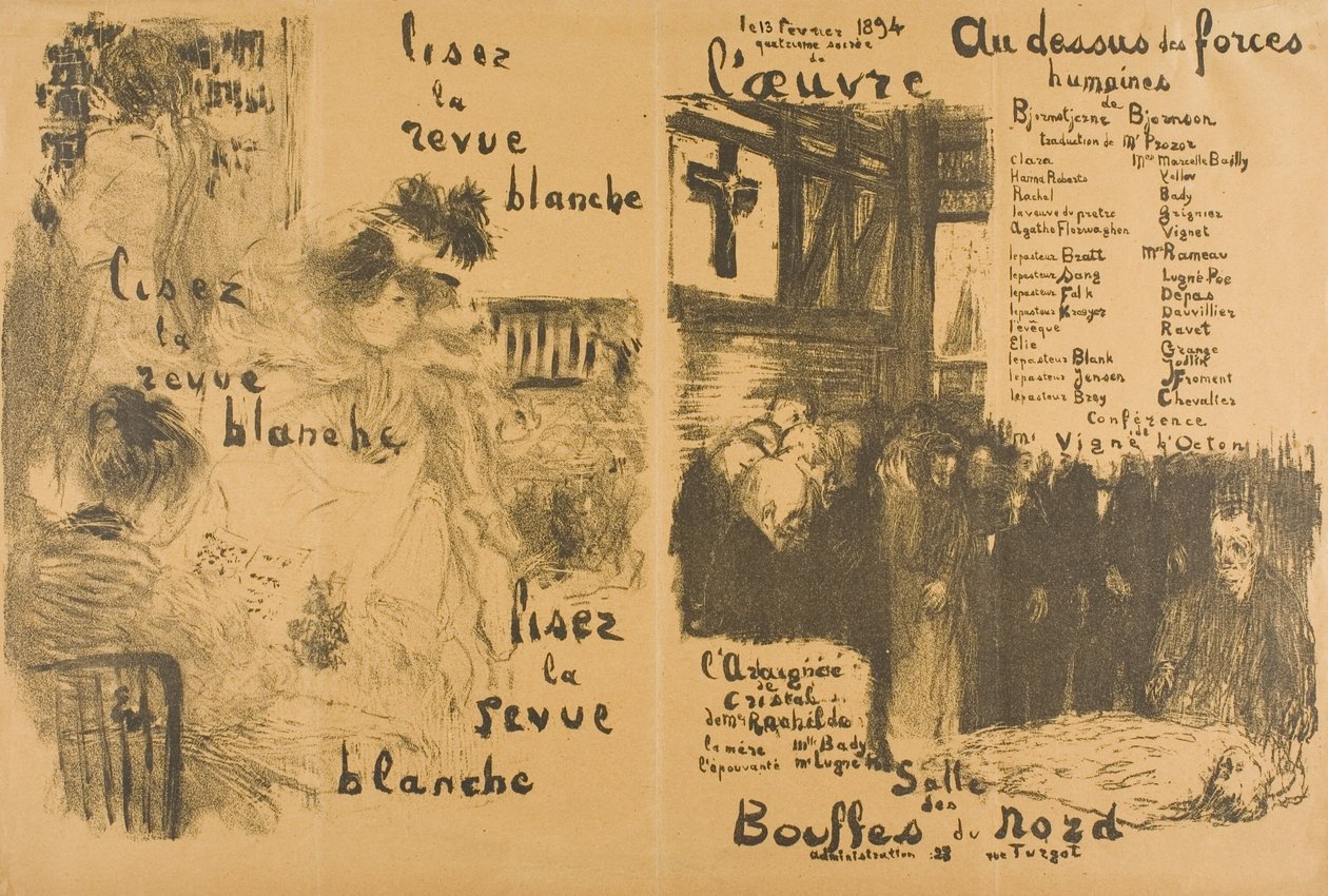 Läs "La Revue Blanche" omvandlad - bortom mänsklig kraft av Édouard Jean Vuillard