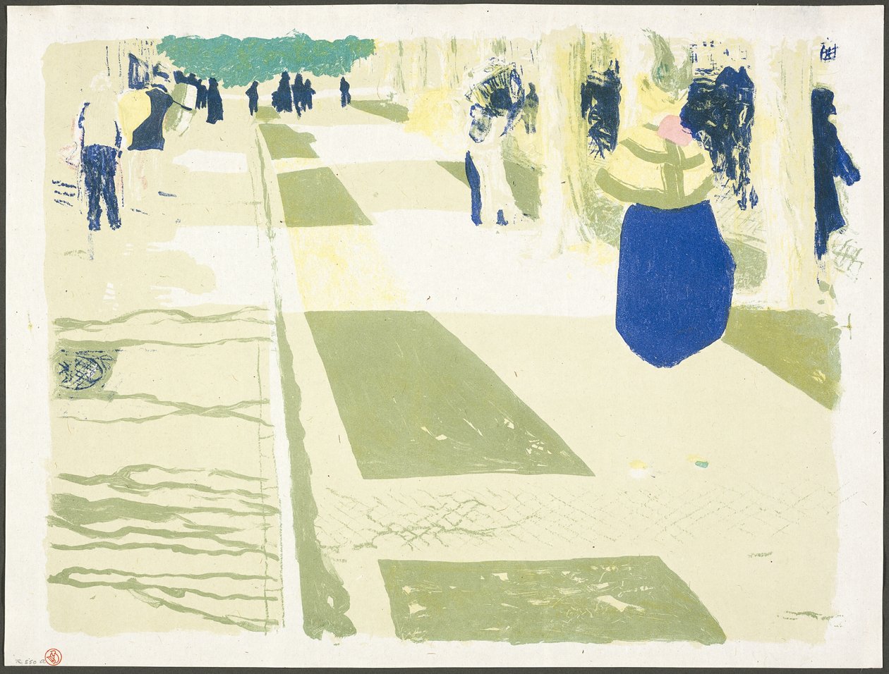 The Avenue, plansch två från Landscapes and Interiors av Édouard Jean Vuillard