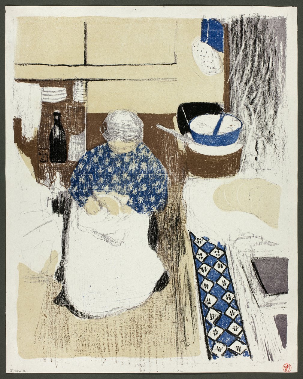Kocken, plåt elva från Landscapes and Interiors av Édouard Jean Vuillard