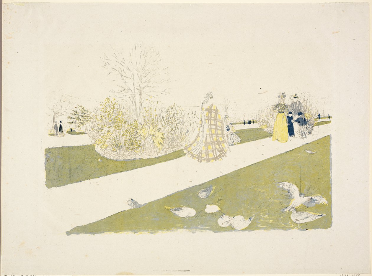 Tuilerieträdgården av Édouard Jean Vuillard
