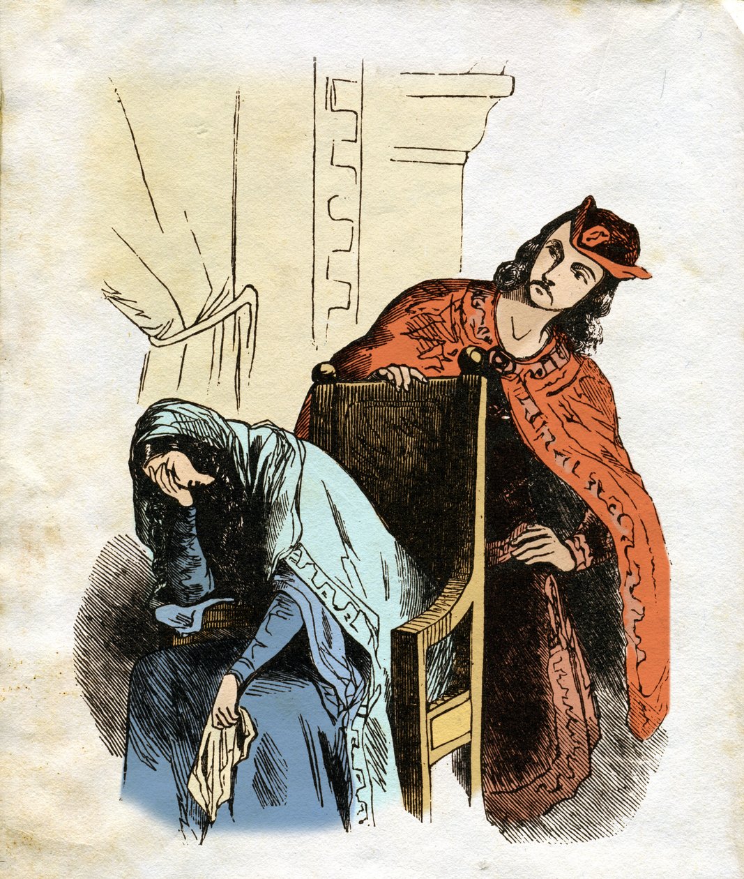 Illustration till Ivanhoe (etsning) av Edouard & Lix Theodore (1830-1897) Frere