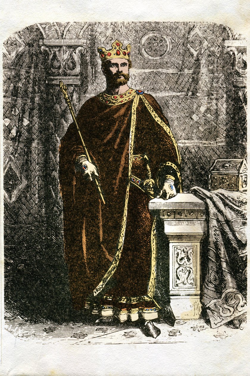 Illustration till Ivanhoe (etsning) av Edouard & Lix Theodore (1830-1897) Frere