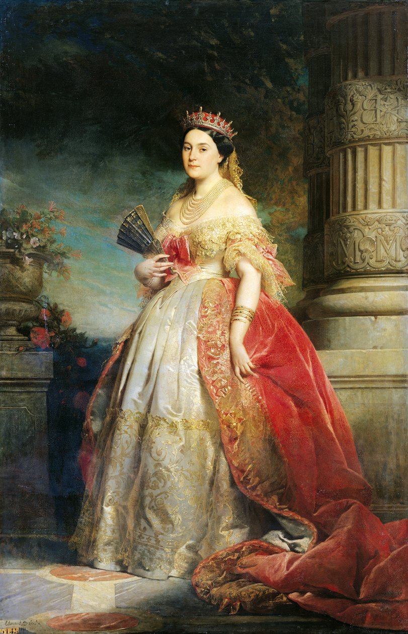 Mathilde Laetitia Wilhelmine Bonaparte (1820-1904) 1861 (olja på duk) av Edouard Louis Dubufe
