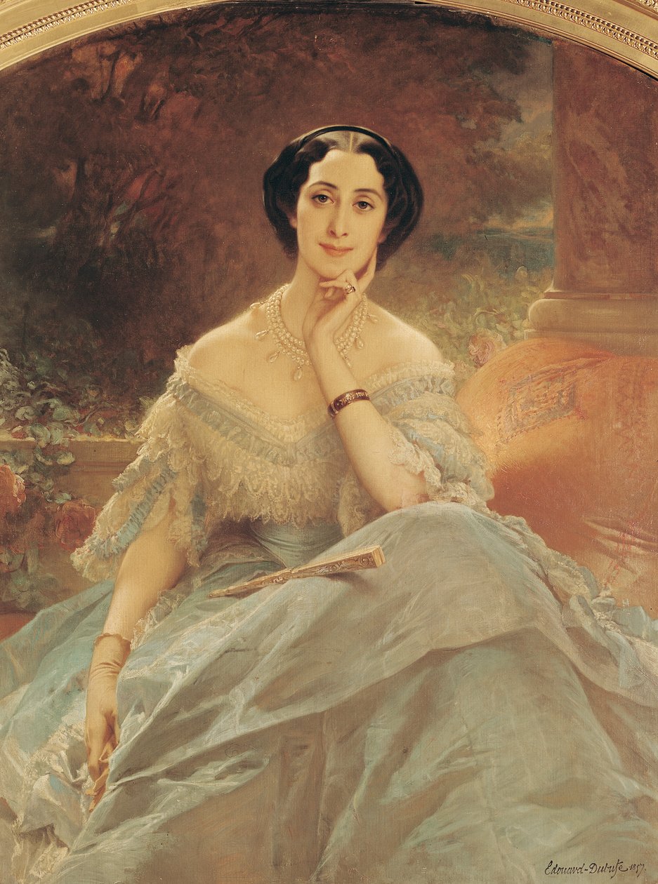 Picha ya Countess wa Hallez-Claparede, 1857 swed av Edouard Louis Dubufe