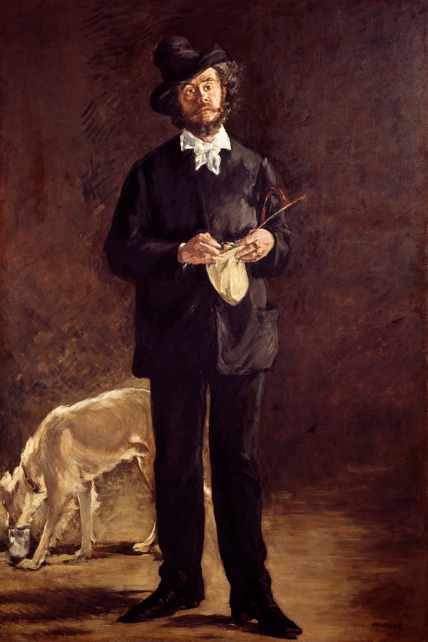 Konstnär (porträtt av målaren Marcellin Desboutin) av Édouard Manet