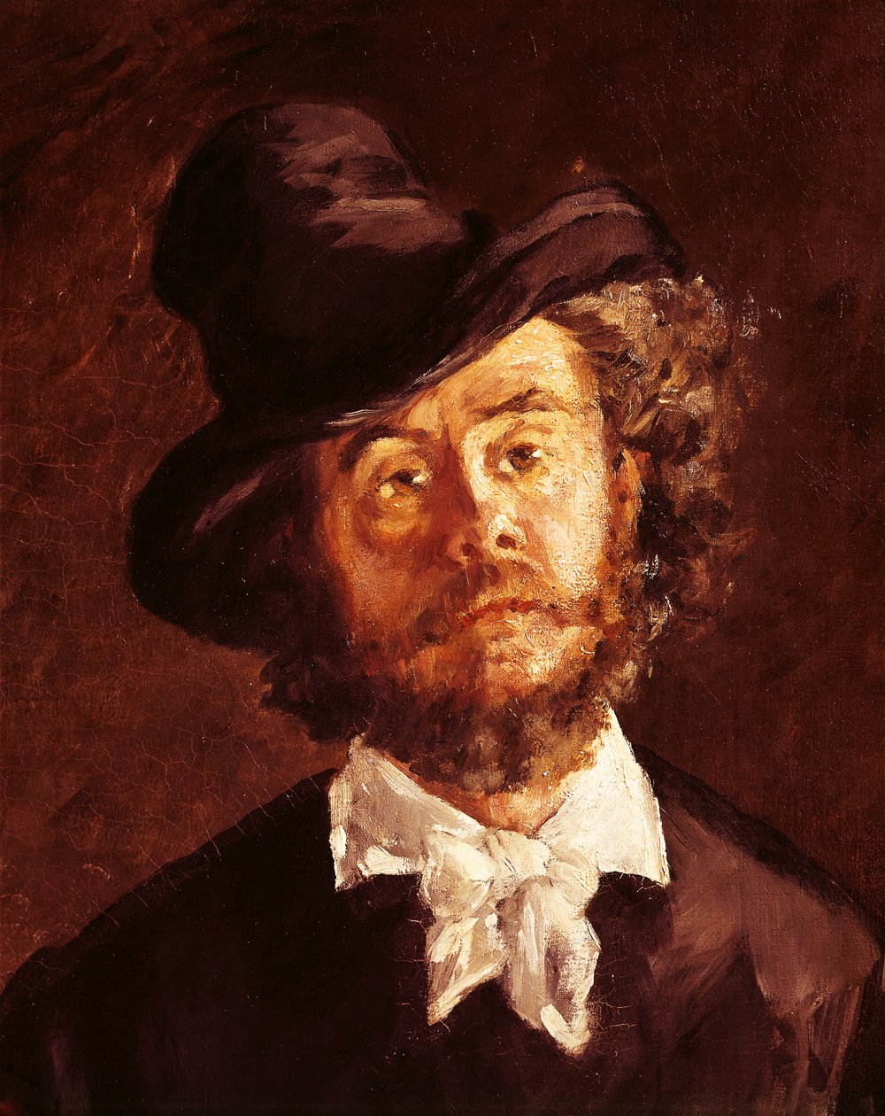 Konstnär (porträtt av målaren Marcellin Desboutin) av Édouard Manet