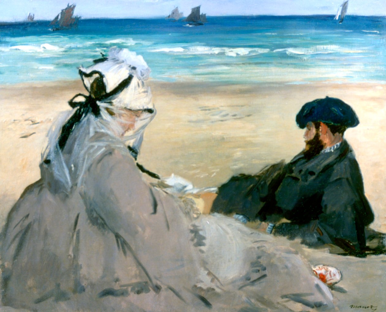 På stranden, 1873 av Édouard Manet