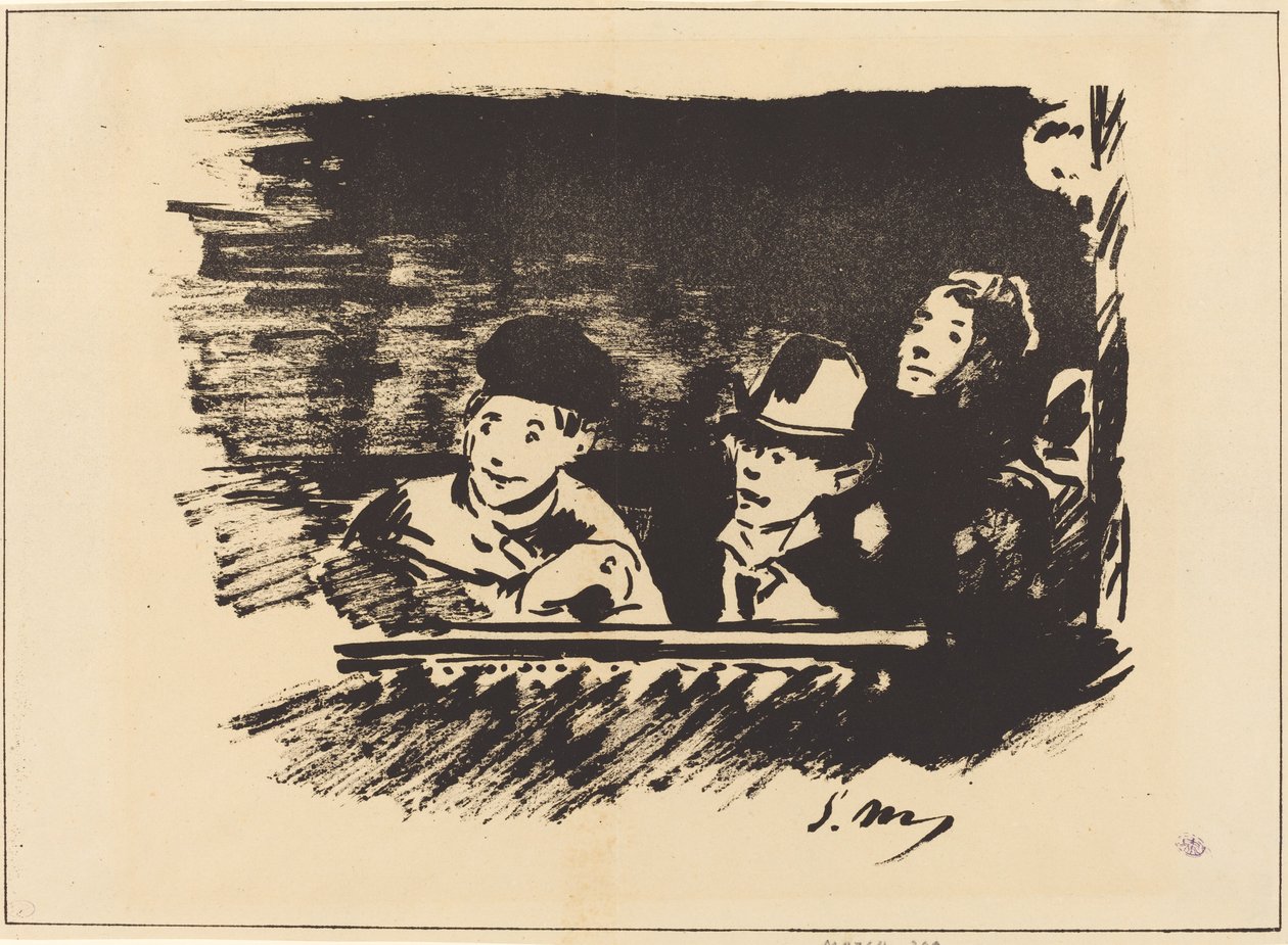 Au Paradis på balkongen, sent 1800-tal. av Édouard Manet