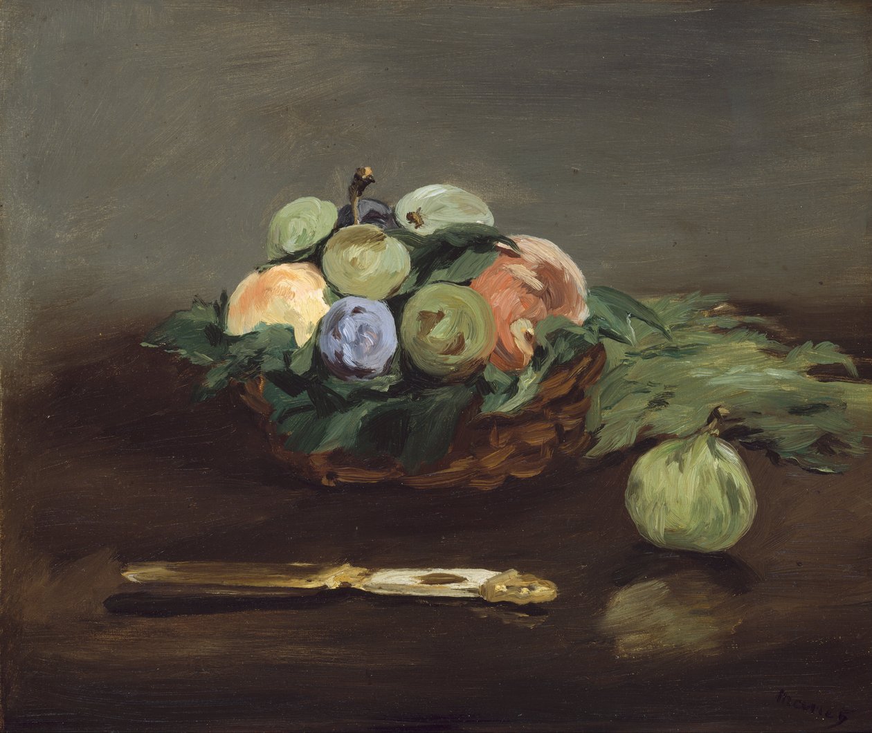 Korg med frukt av Édouard Manet